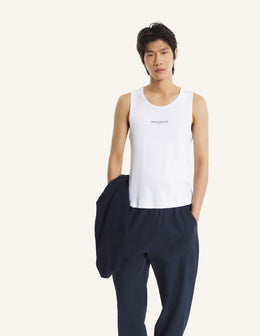 Maison Kitsune Paris Ribbed Tank Top
