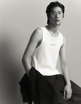 Maison Kitsune Paris Ribbed Tank Top