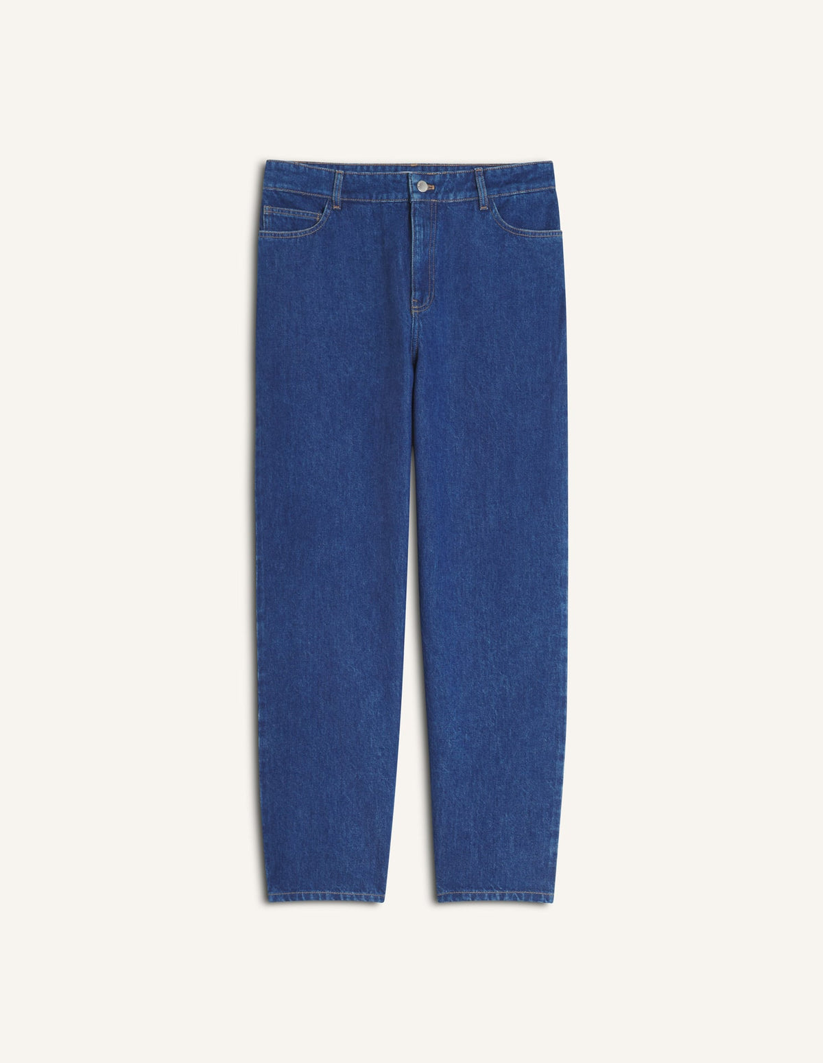 Washed Indigo Tapered Leg Denim