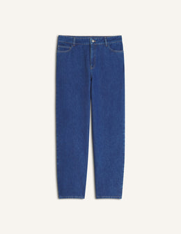 Washed Indigo Tapered Leg Denim