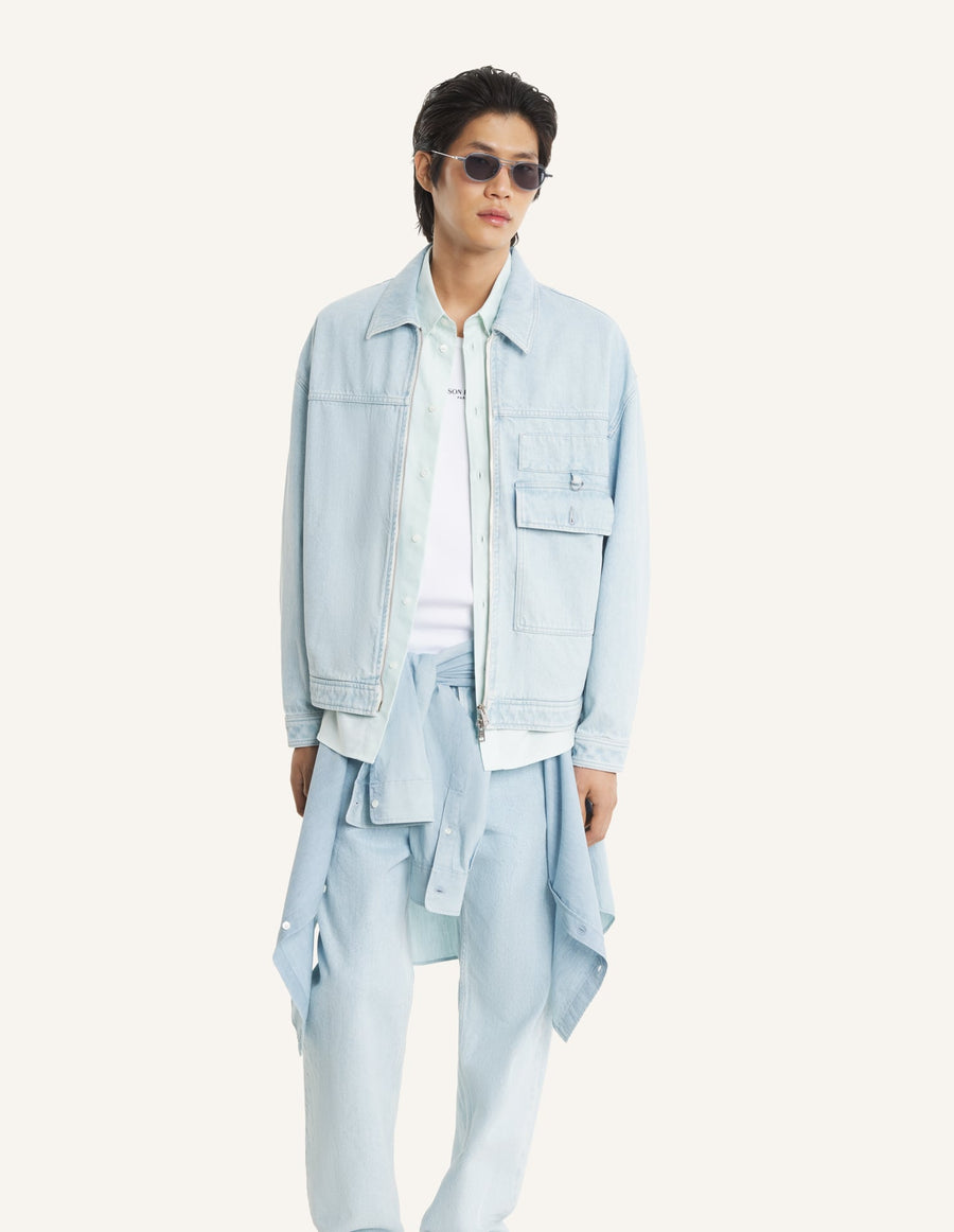 Zipped Denim Jacket