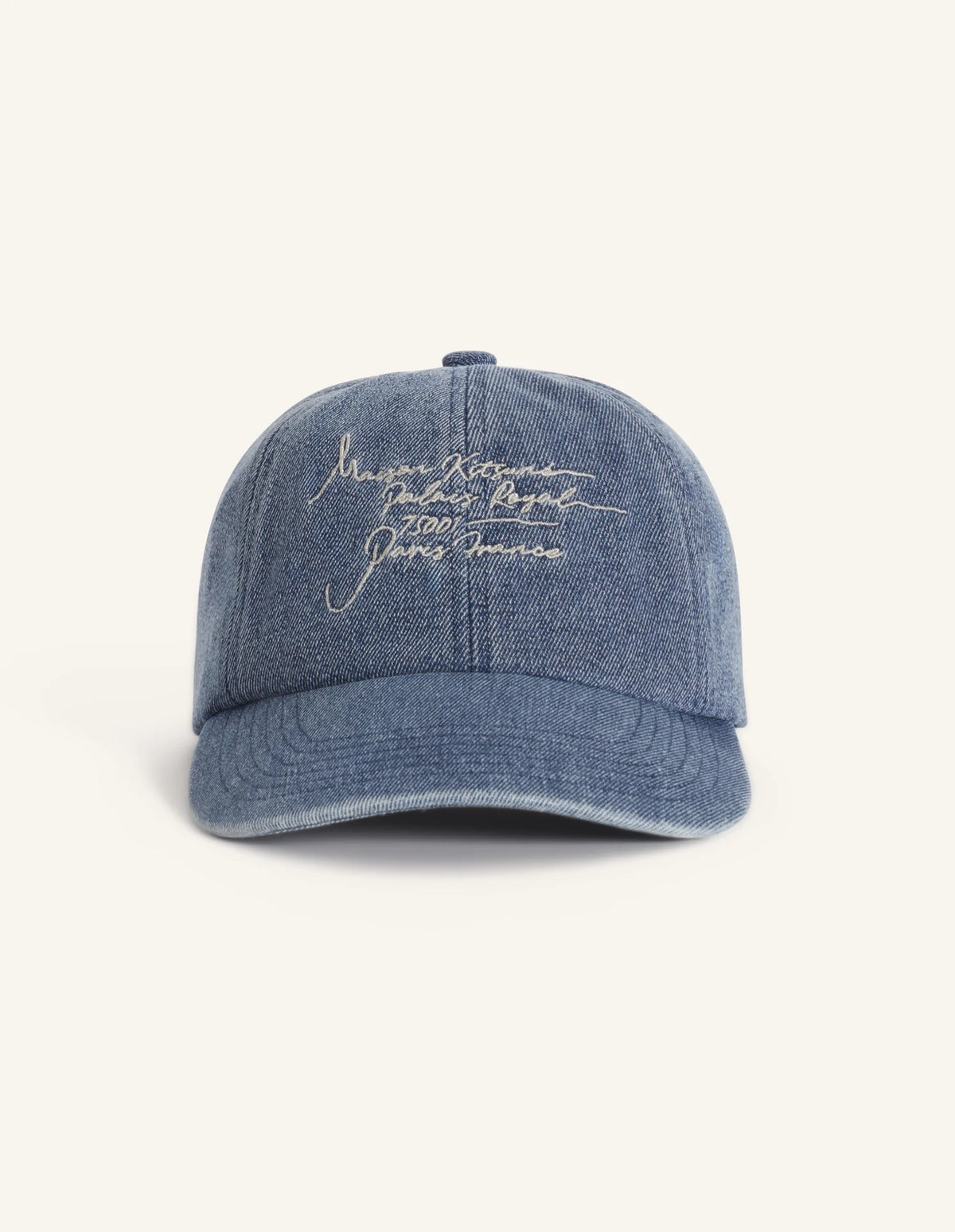 Poetic Script Denim Cap