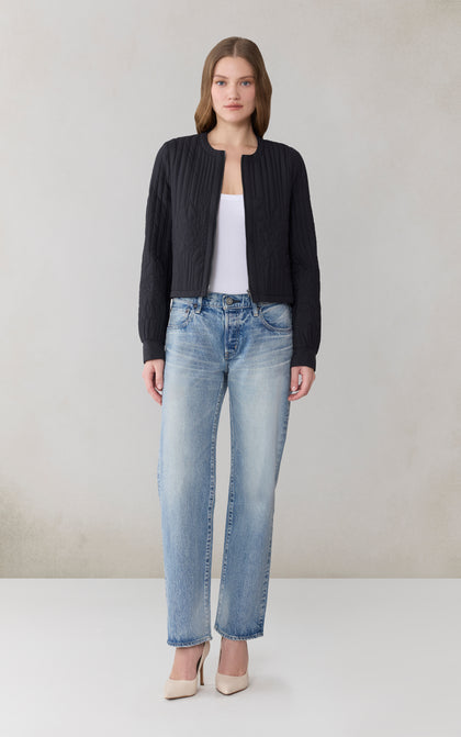 REITA Boxy Jacket in Insulated Soft Nylon