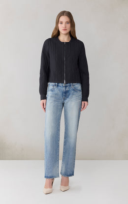 REITA Boxy Jacket in Insulated Soft Nylon