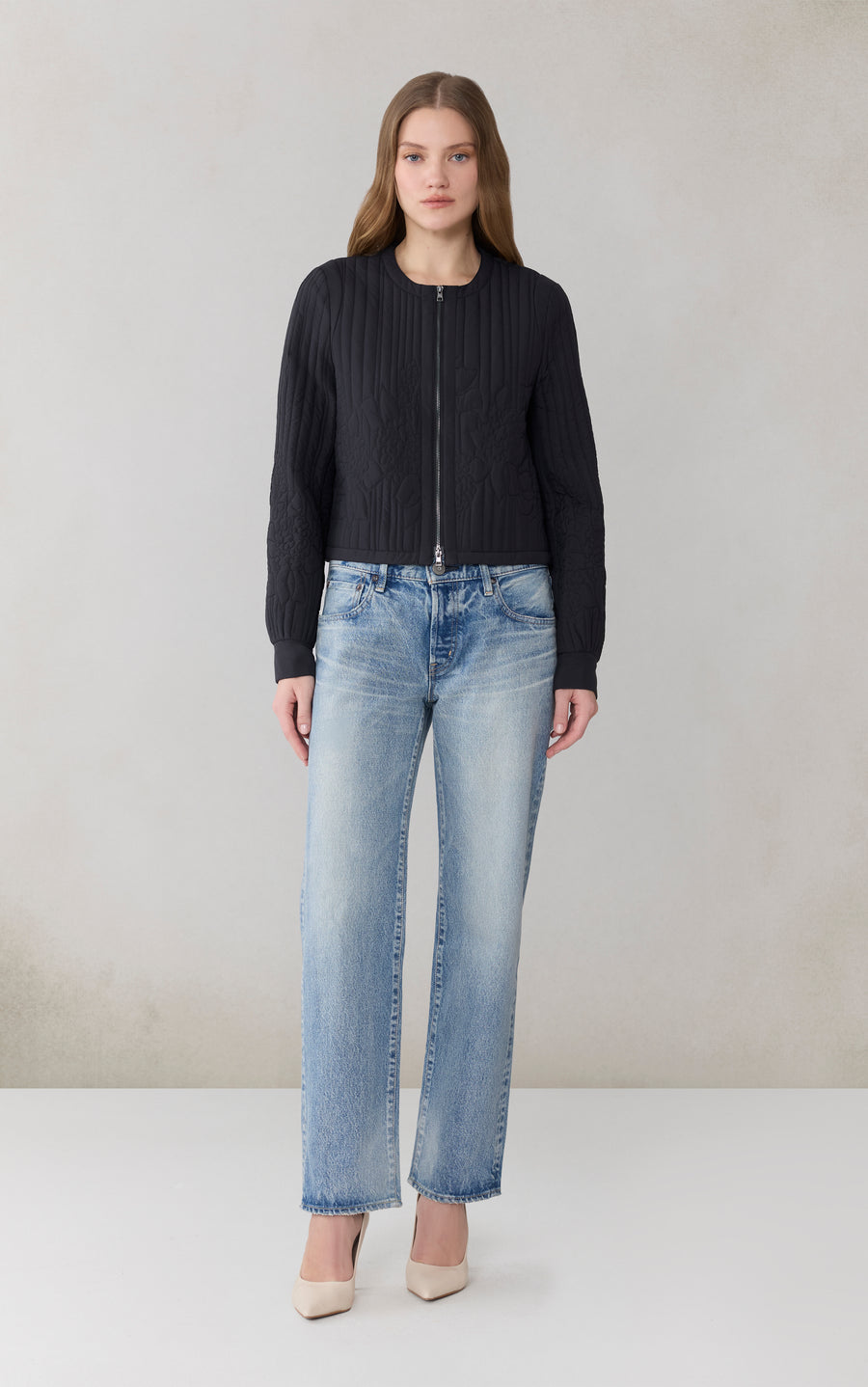 REITA Boxy Jacket in Insulated Soft Nylon