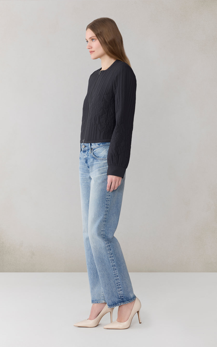 REITA Boxy Jacket in Insulated Soft Nylon