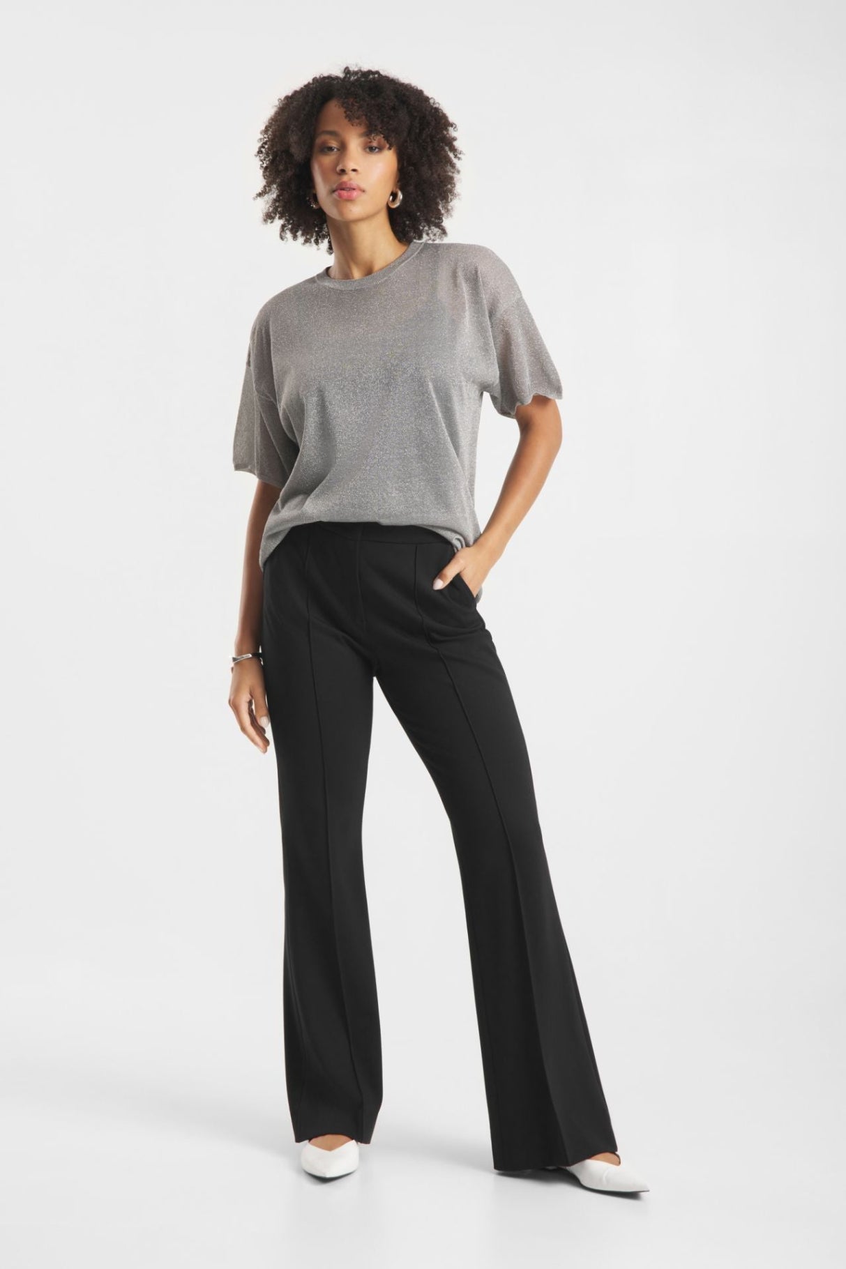 Raffaello Rossi Doro Flared Business Jersey Pants