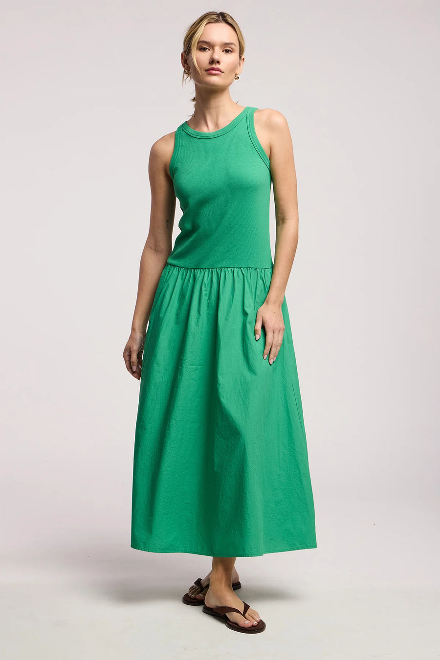 Romilly Flowing Poplin Pink Dress