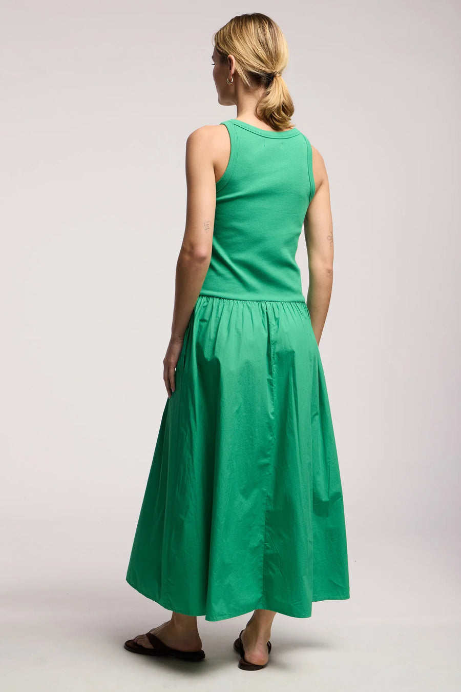 Romilly Flowing Poplin Pink Dress