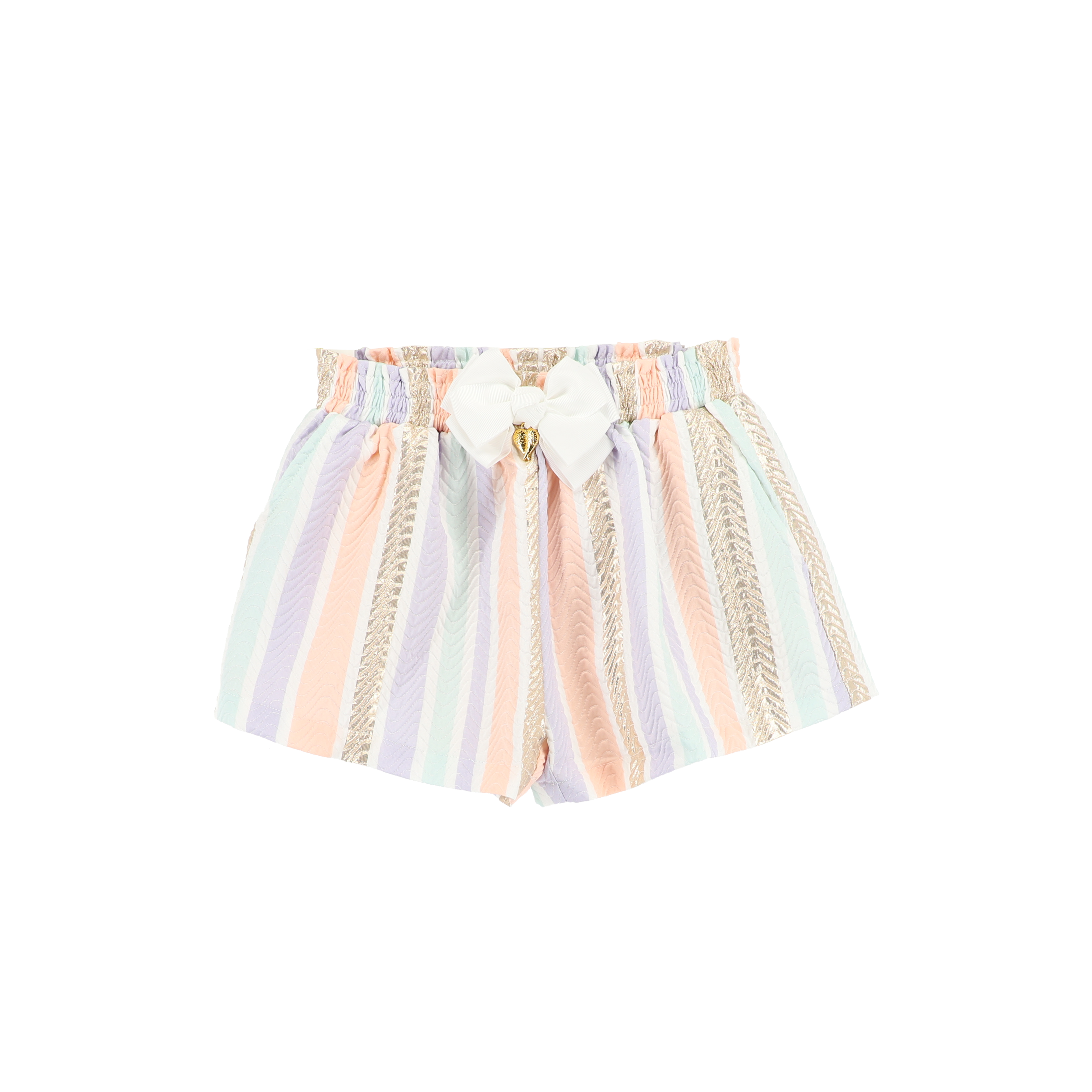 Angel Face Ruthie Bow Jacquard Shorts Begonia Pink