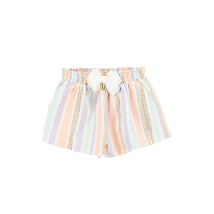 Ruthie Bow Jacquard Shorts Begonia Pink