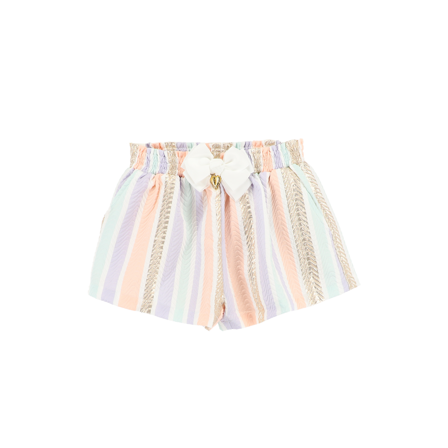 Ruthie Bow Jacquard Shorts Begonia Pink