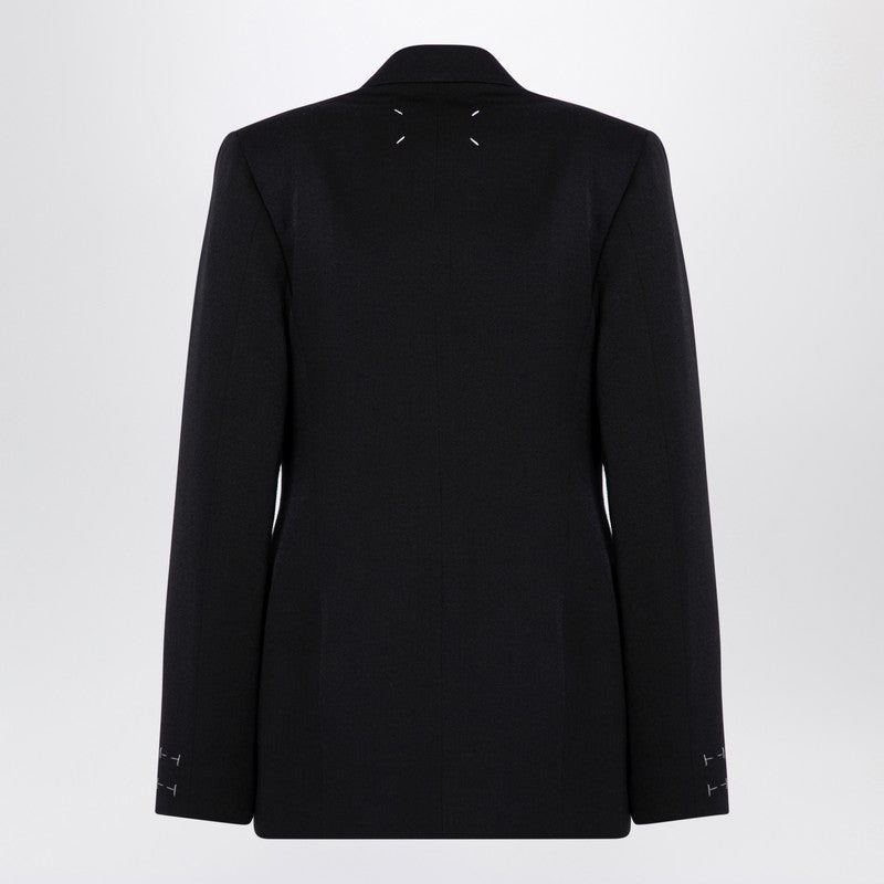 Maison Margiela Black double-breasted jacket in wool