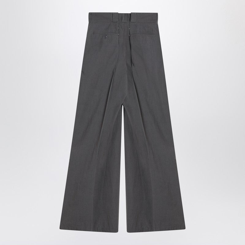 Maison Margiela Charcoal grey pleated trousers