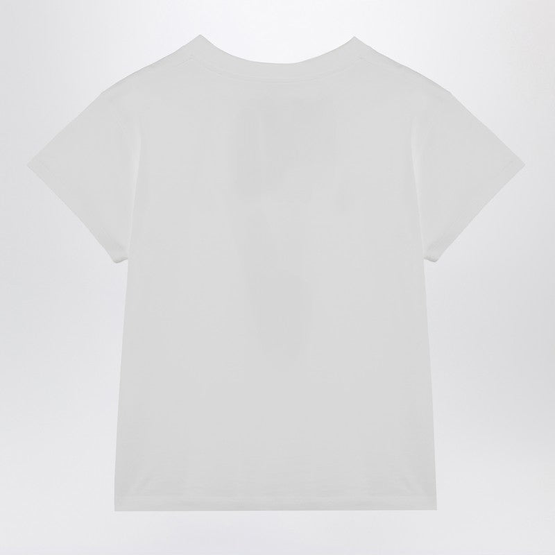 MM6 Maison Margiela White T-shirt with Numeric Signature