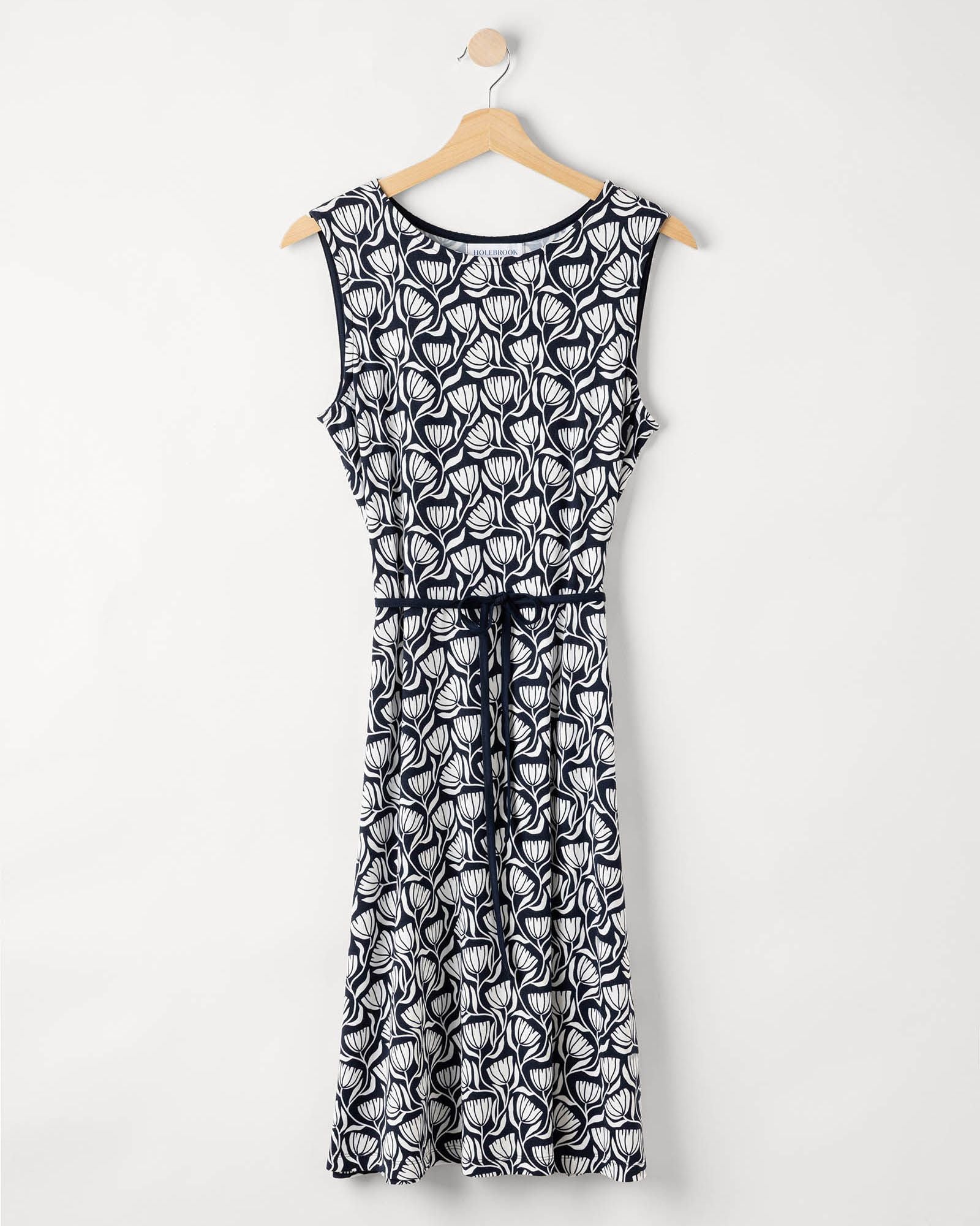 Holebrook Ellen Dress — Navy Pattern