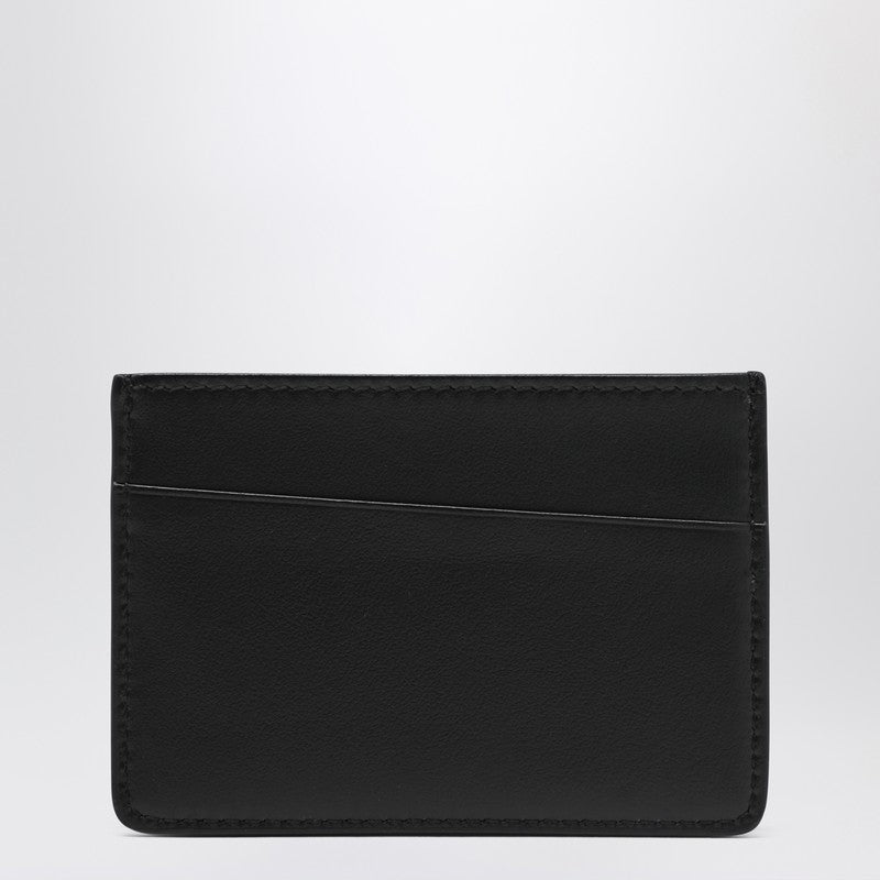 Maison Margiela Black leather cardholder with logo