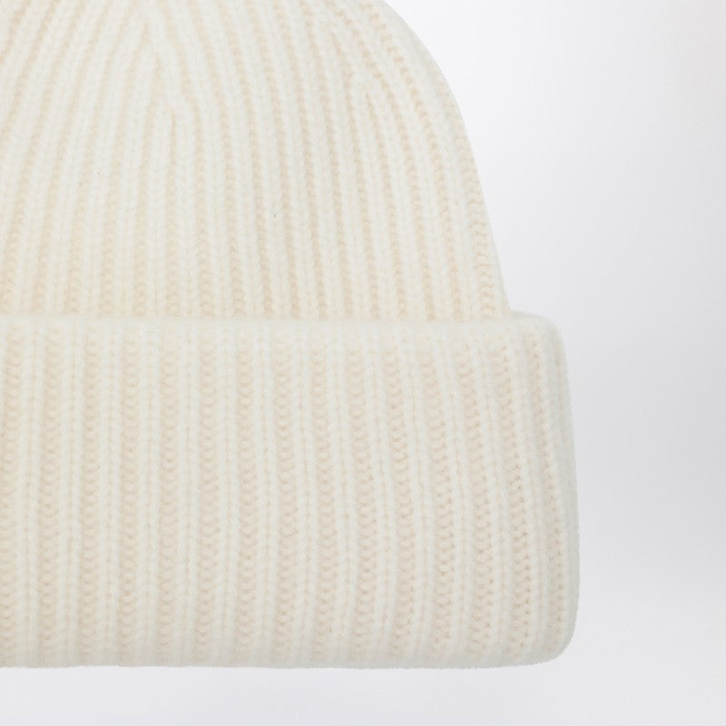 Soft Goat White cashmere beanie