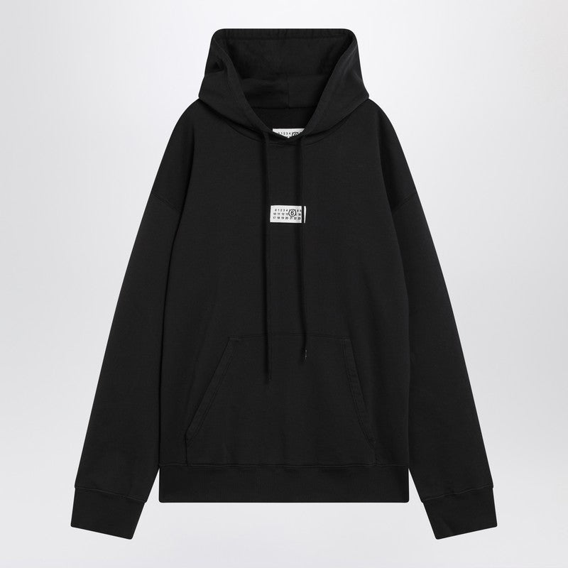 MM6 Maison Margiela Black sweatshirt with logo label