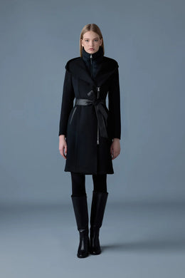 Mackage SHIA-SLB 2-in-1 double-face wool coat with removable bib