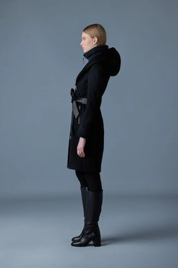 Mackage SHIA-SLB 2-in-1 double-face wool coat with removable bib