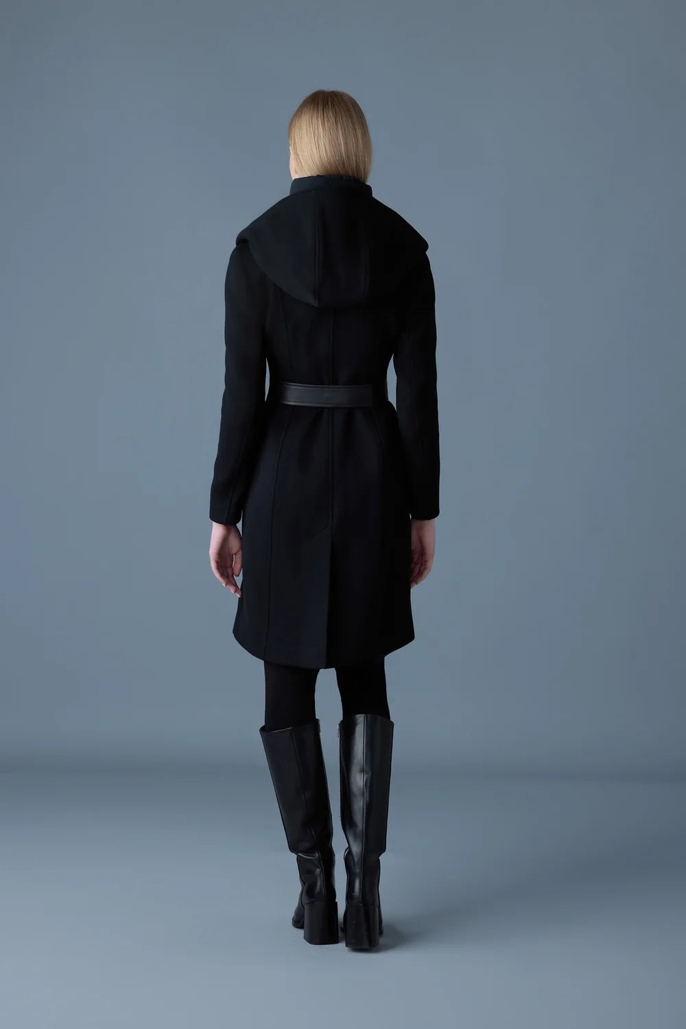 Mackage SHIA-SLB 2-in-1 double-face wool coat with removable bib