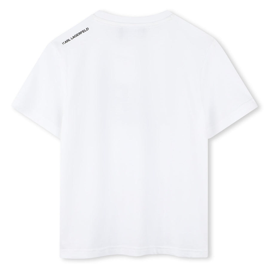 SHORT SLEEVES TEE-SHIRT WHITE KARL