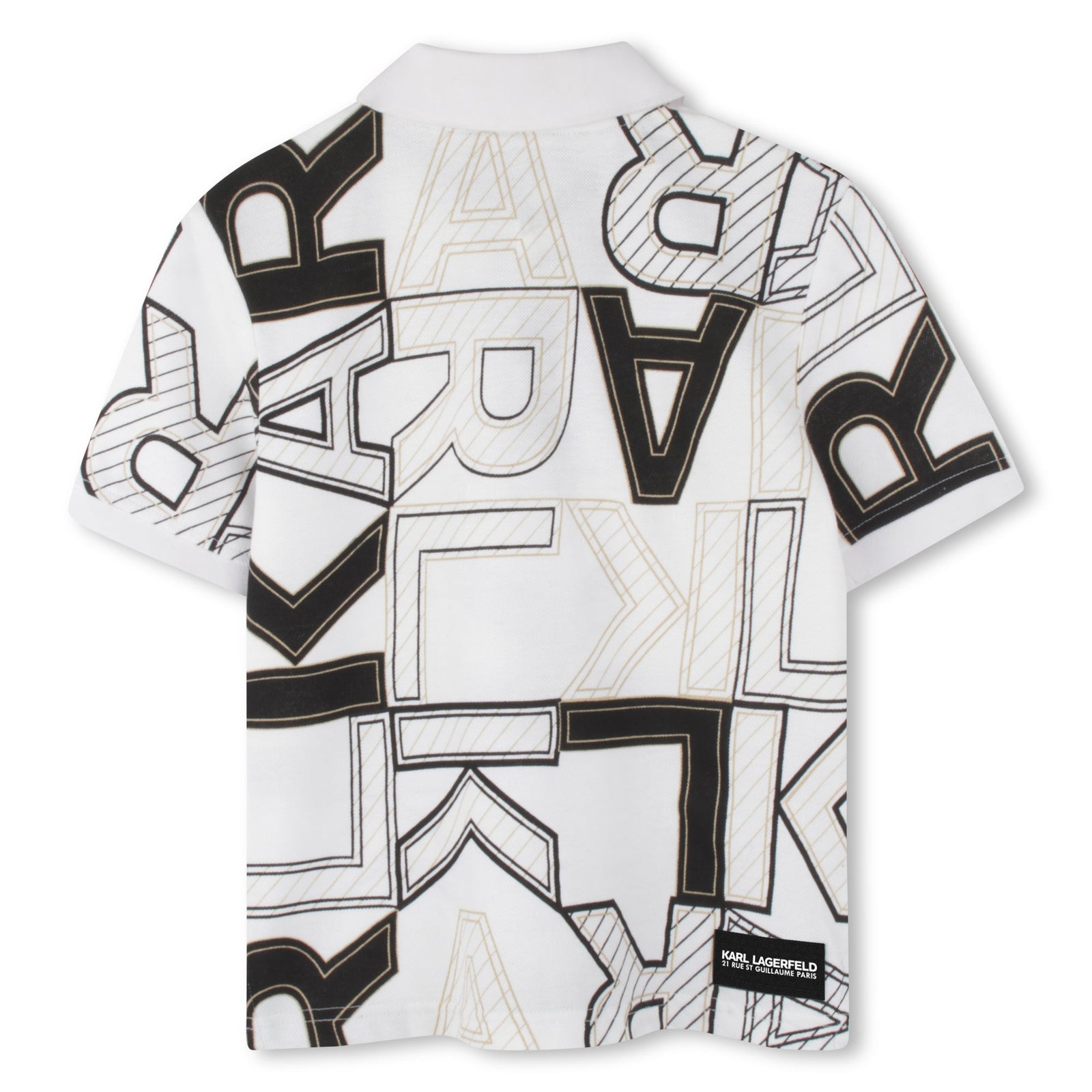 SHORT SLEEVE POLO SHIRT WHITE, BLACK