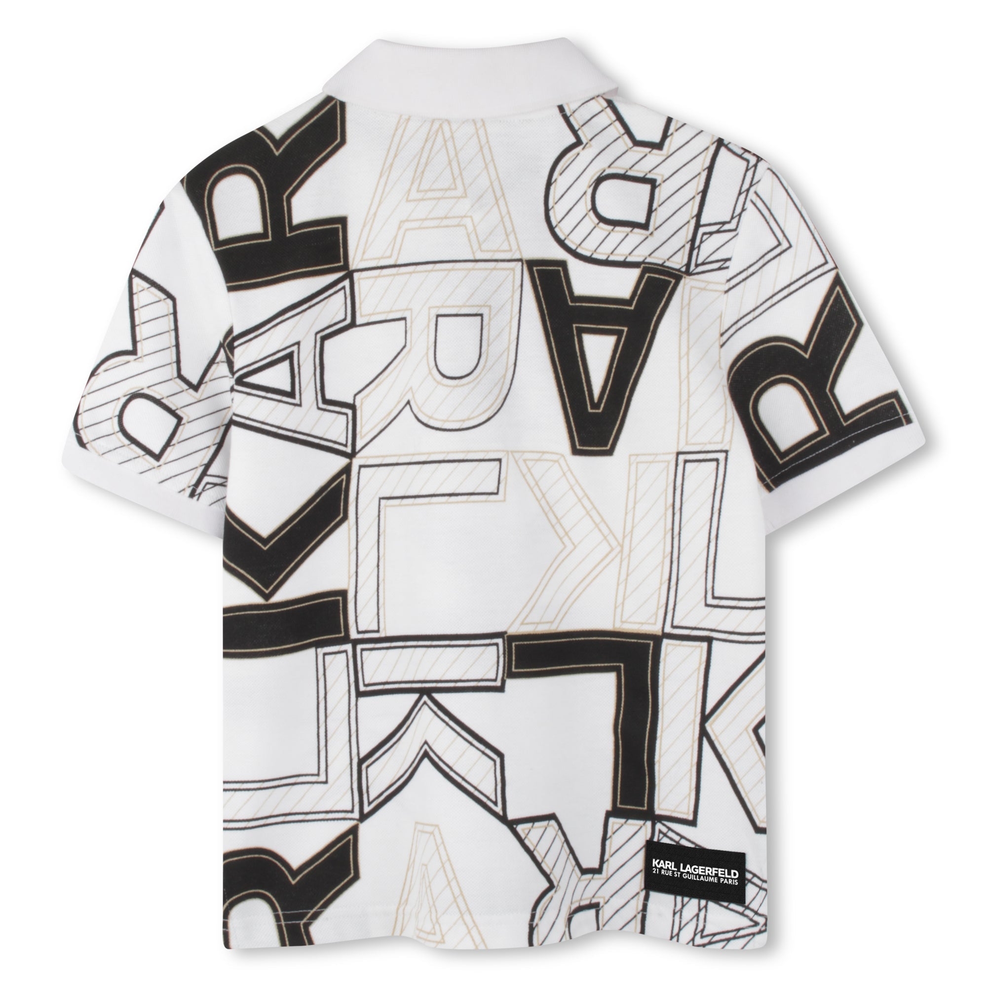 Karl Lagerfeld SHORT SLEEVE POLO SHIRT WHITE, BLACK