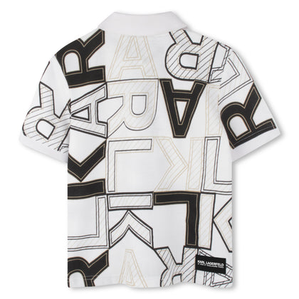 SHORT SLEEVE POLO SHIRT WHITE, BLACK