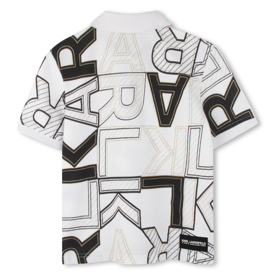 SHORT SLEEVE POLO SHIRT WHITE, BLACK