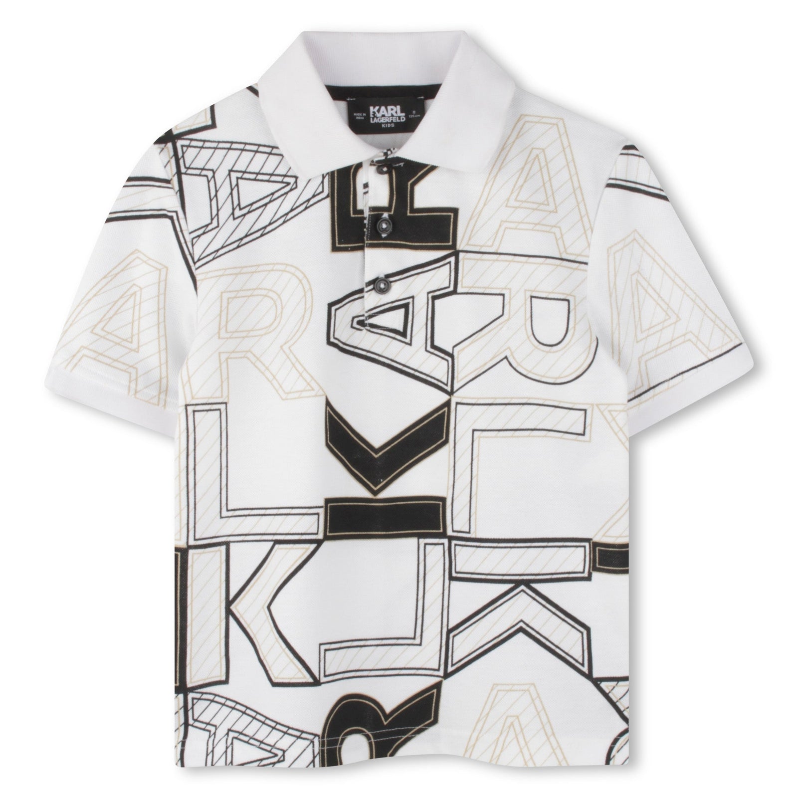 SHORT SLEEVE POLO SHIRT WHITE, BLACK