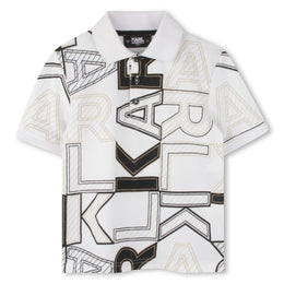 SHORT SLEEVE POLO SHIRT WHITE, BLACK