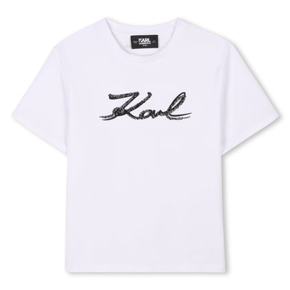 SHORT SLEEVES TEE-SHIRT KARL WHITE