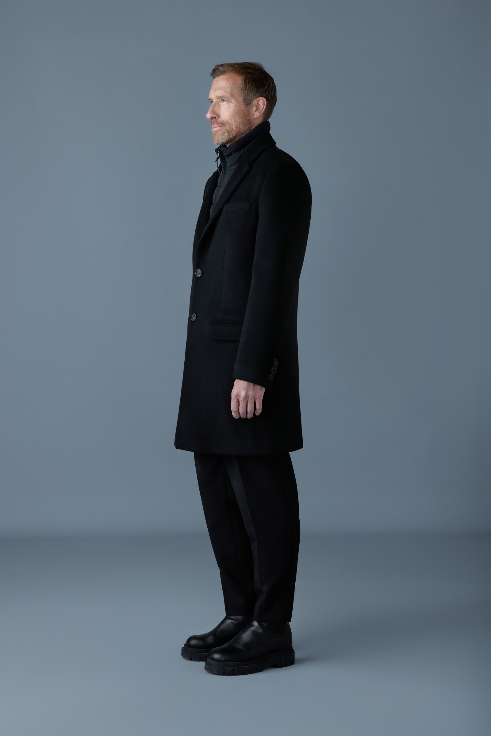 SKAI-SLB 3-in-1 wool coat with removable down liner