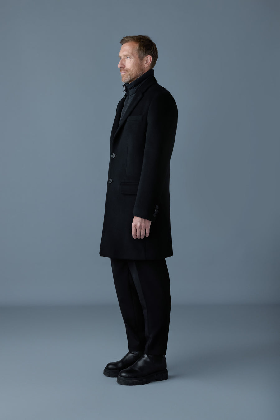 SKAI-SLB 3-in-1 wool coat with removable down liner