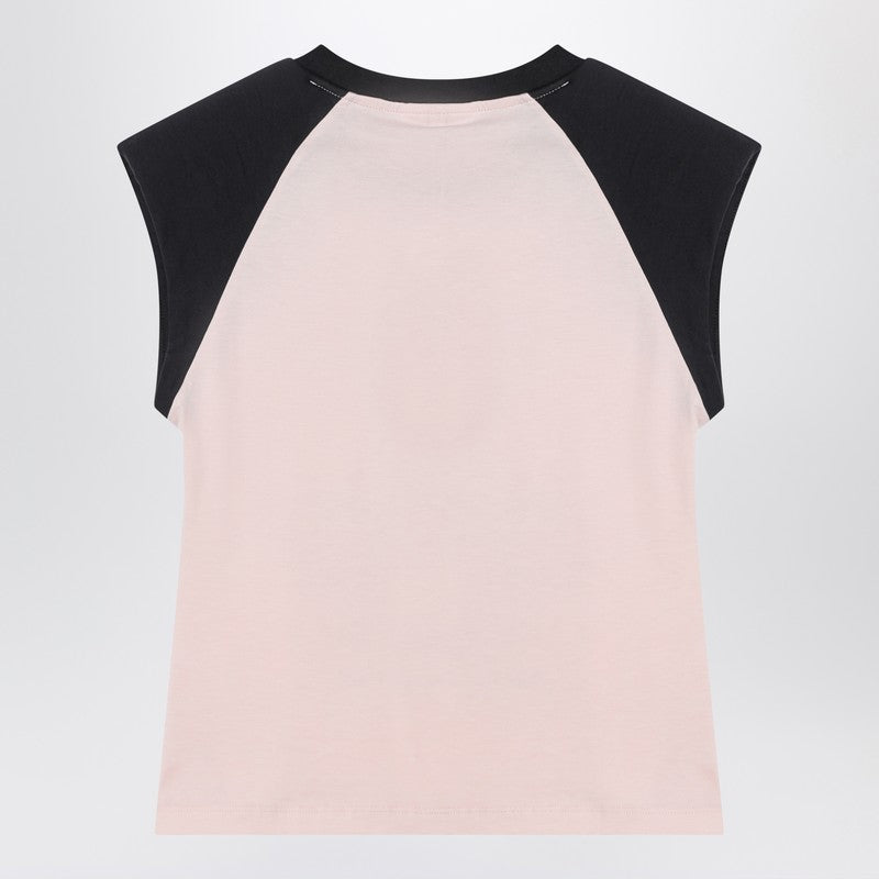 GANNI Pink T-shirt with logo print