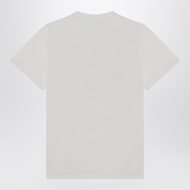 GANNI Ivory T-shirt with grape print