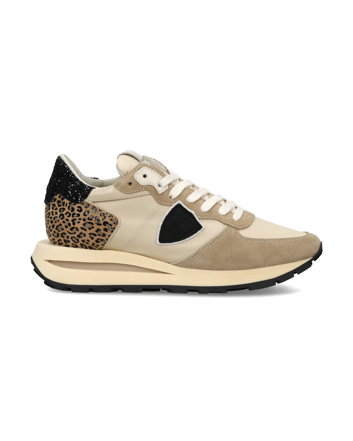 Sneakers Tropez Haute Women, Sand Black Animal-Print
