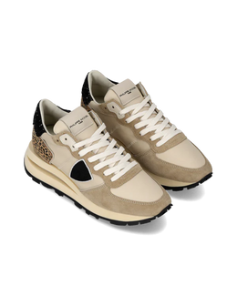 Sneakers Tropez Haute Women, Sand Black Animal-Print
