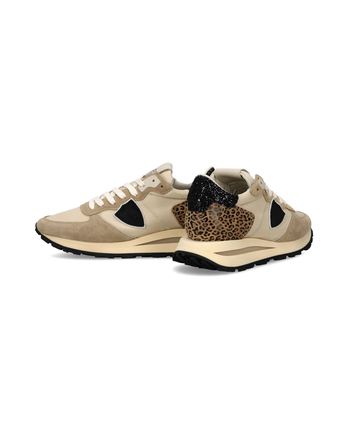 Sneakers Tropez Haute Women, Sand Black Animal-Print