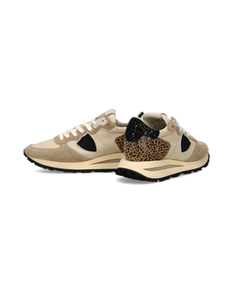 Sneakers Tropez Haute Women, Sand Black Animal-Print