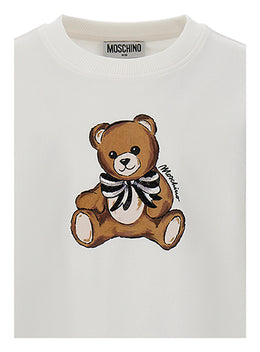 Teddy Bear Cotton Plush Dress POPPY RED