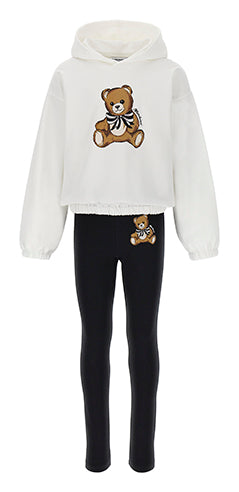 Teddy Bear print tracksuit set