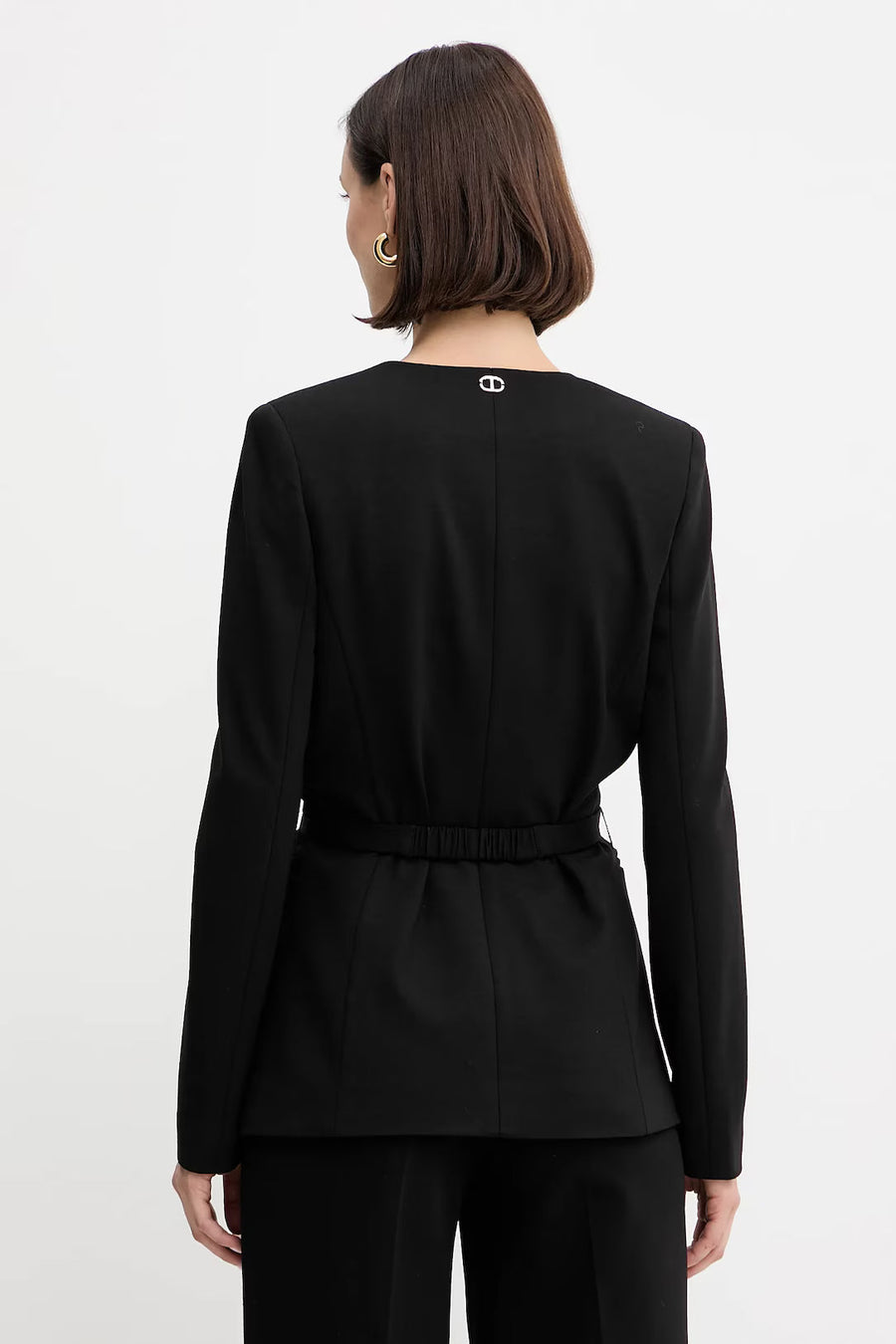 Twinset Black Knitted Belted Jacket