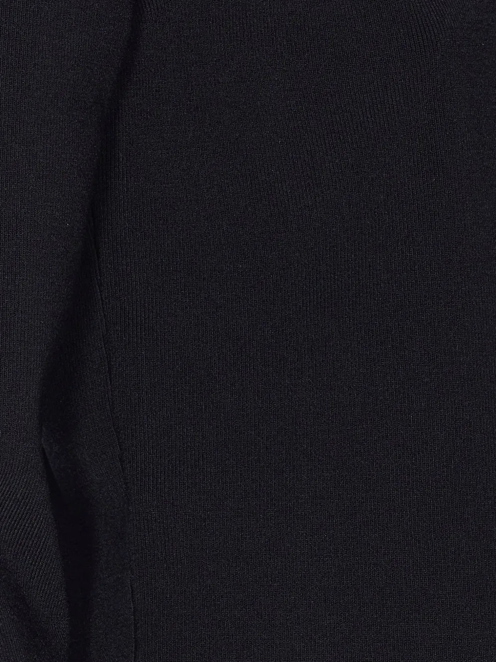 Twinset Black Knitted Jacket with Gold Buttons and Scalloped Hem