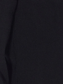 Twinset Black Knitted Jacket with Gold Buttons and Scalloped Hem