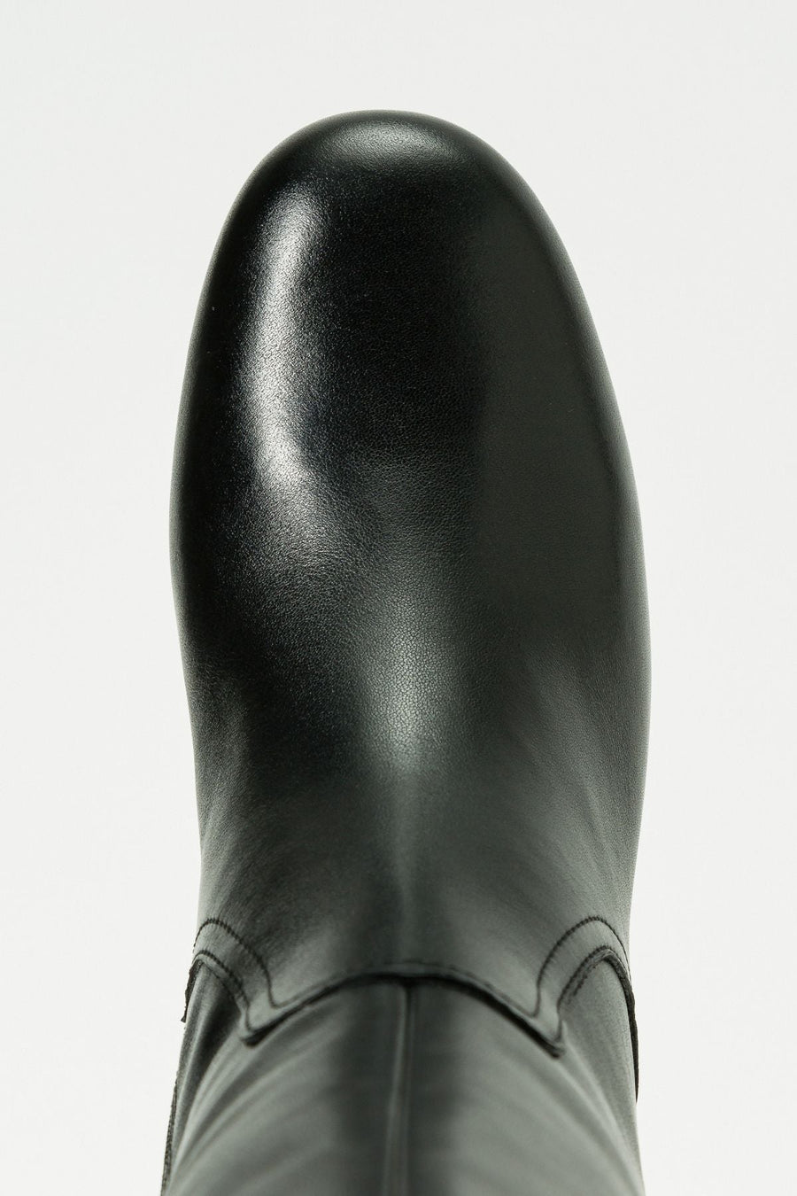 Twinset Black Leather Knee-High Boots
