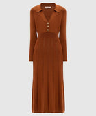 Twinset Nespresso Coffee Knitted Midi Dress