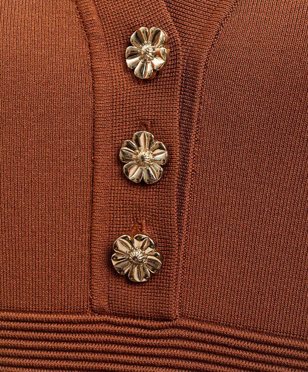 Twinset Nespresso Coffee Knitted Midi Dress